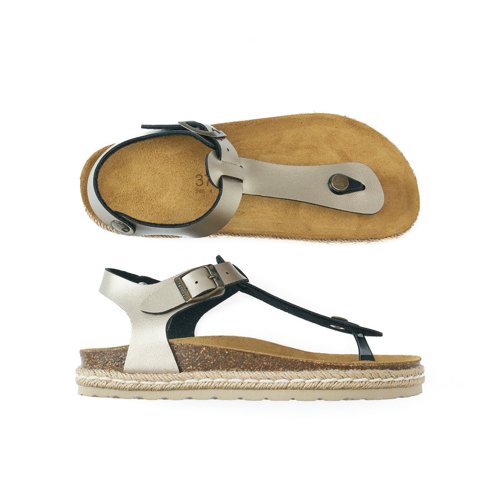 Tongs Leon - Bronze - Femme