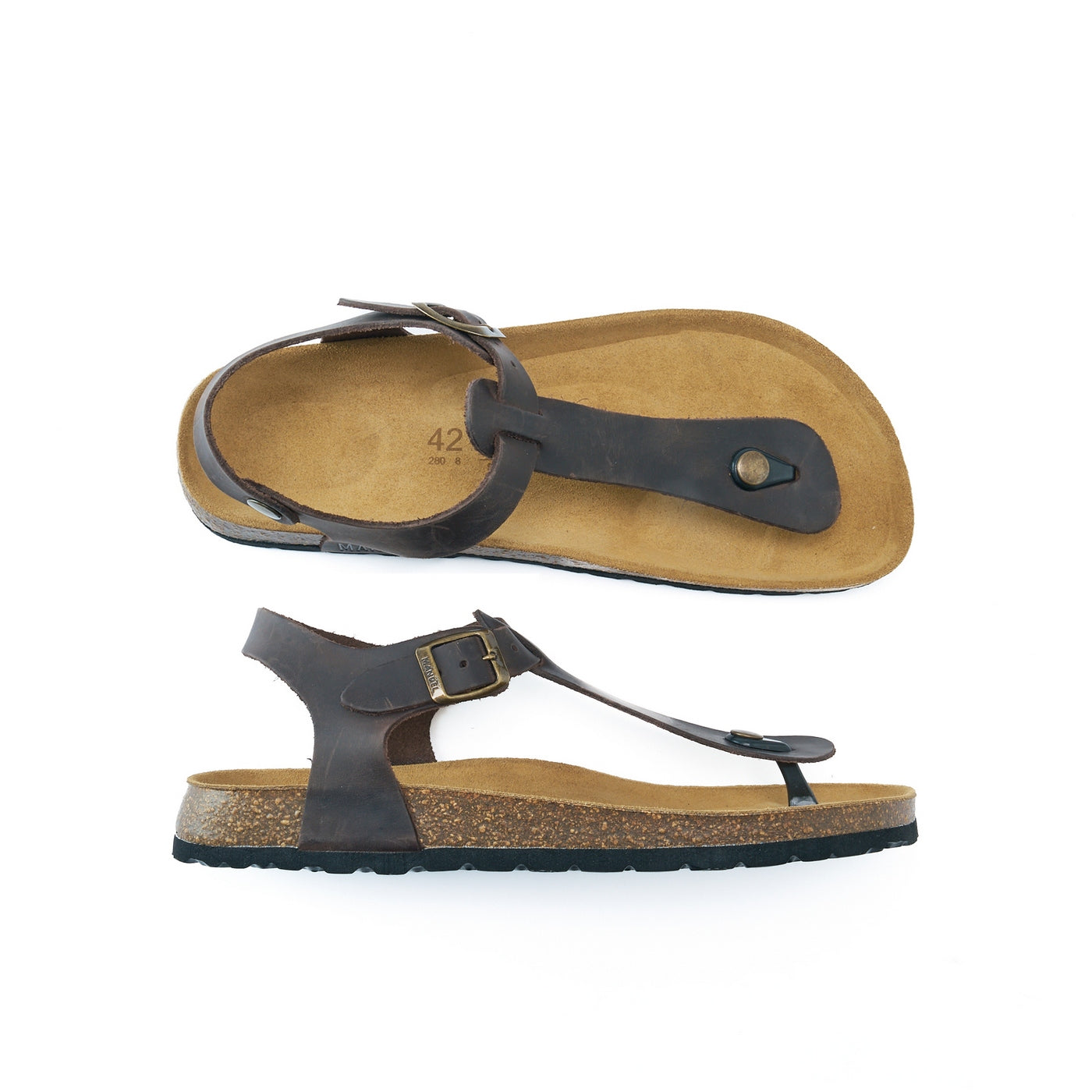 Chanclas Leon - Marrón oscuro - Hombre