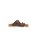Mandel - Alberto Oiled Leather Dark Brown - Women's