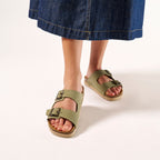 Sandalias Alberto - Verde - Mujer