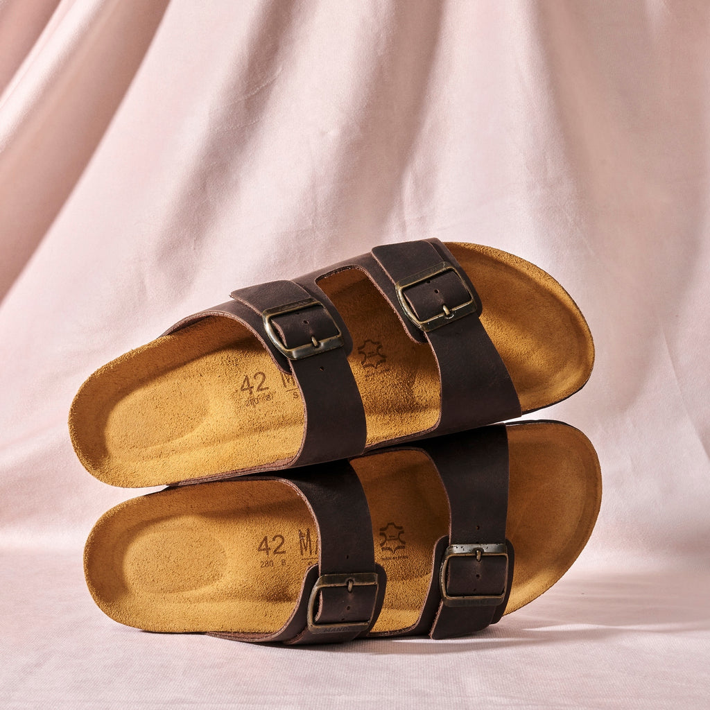 Sandales Alberto - Dark Brown - Homme