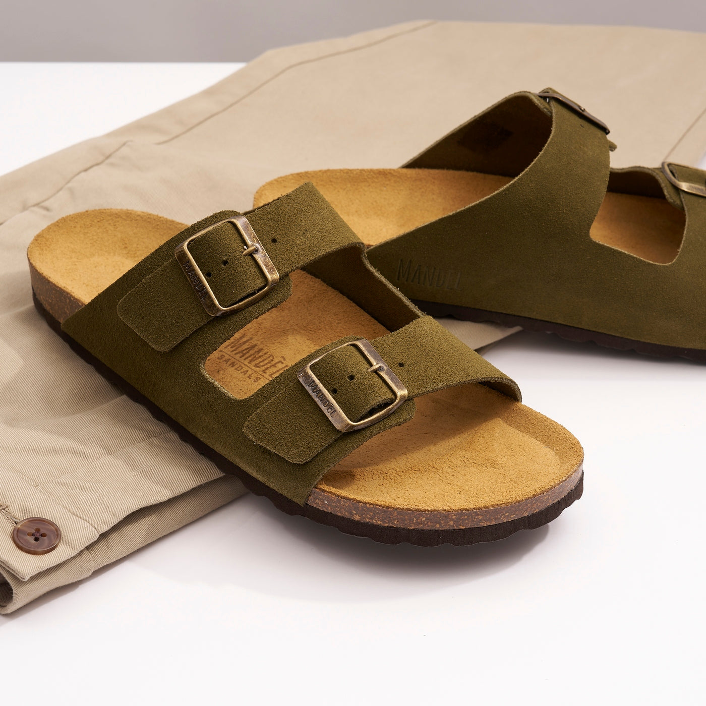 Alberto Suede Moss Green - Men