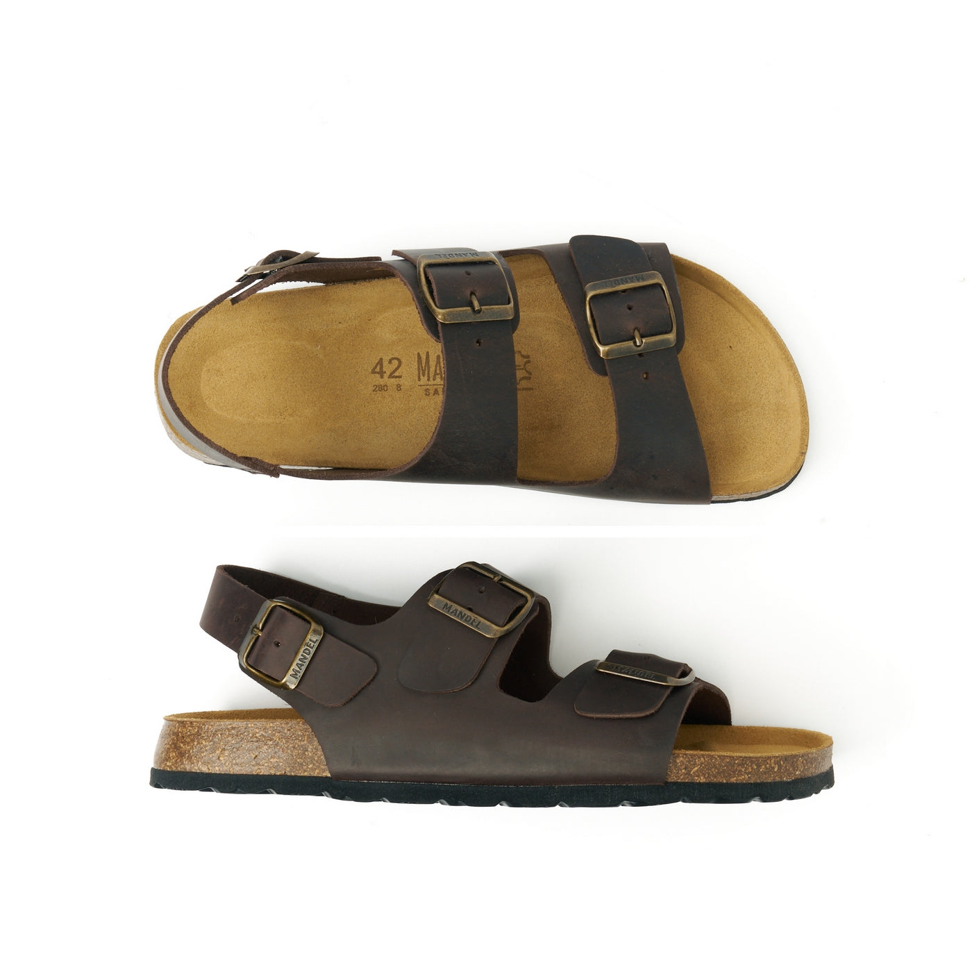 Sandalias Carlos - Marrón oscuro - Hombre