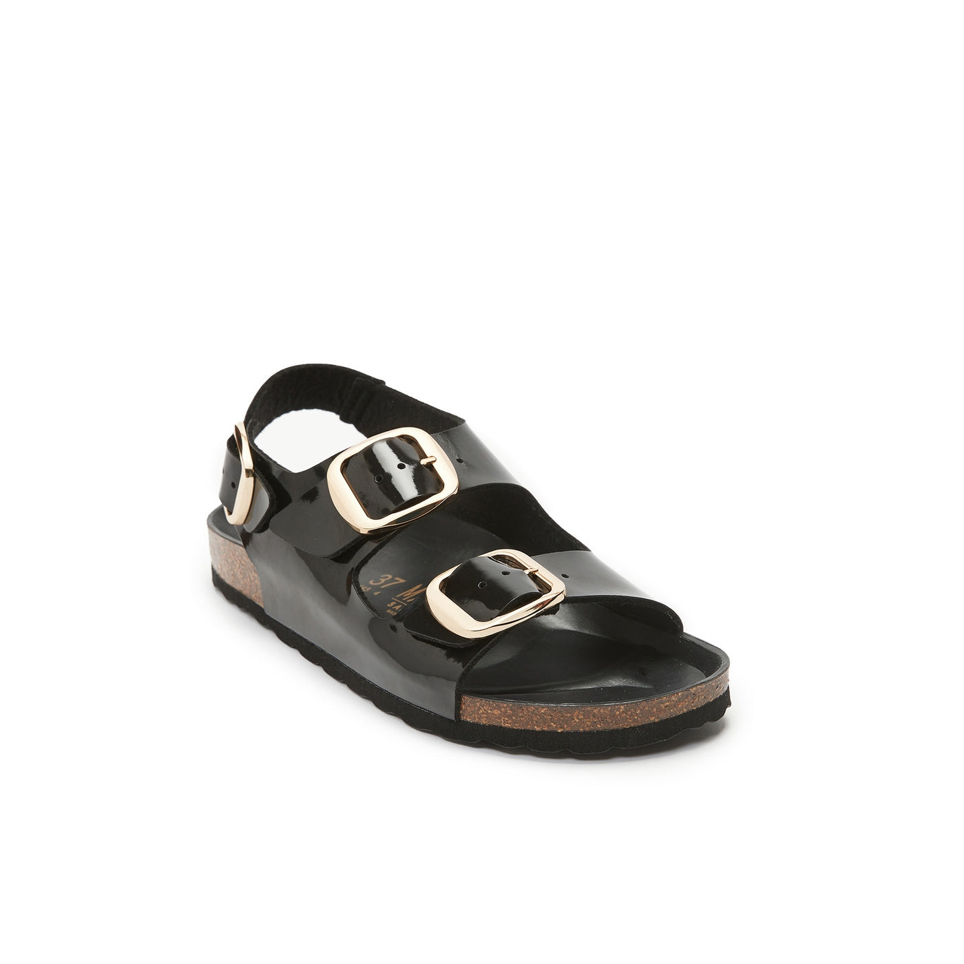 Mandel - Carlos Big Buckle Charol Negro - Mujer