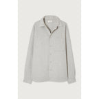Camisa de cuello mao - Forro polar jaspeado - Hombre
