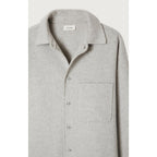 Camisa de cuello mao - Forro polar jaspeado - Hombre