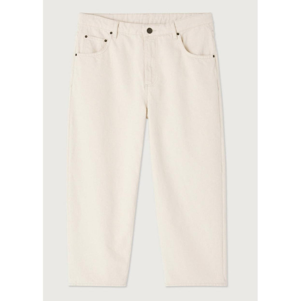 Pantalon 5 Poches Le Droit Cropped - Ecru - Homme