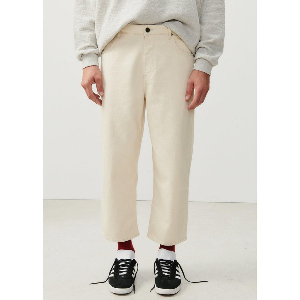 Pantalon 5 Poches Le Droit Cropped - Ecru - Homme
