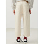 Pantalon 5 Poches Le Droit Cropped - Ecru - Homme