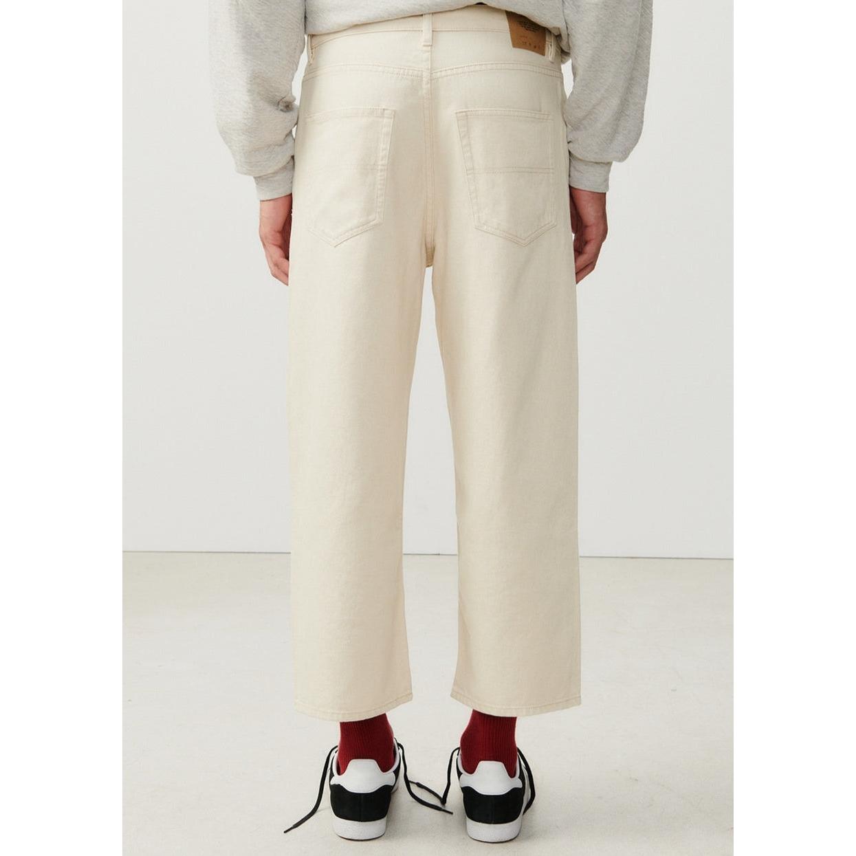 Pantalon 5 Poches Le Droit Cropped - Ecru - Homme
