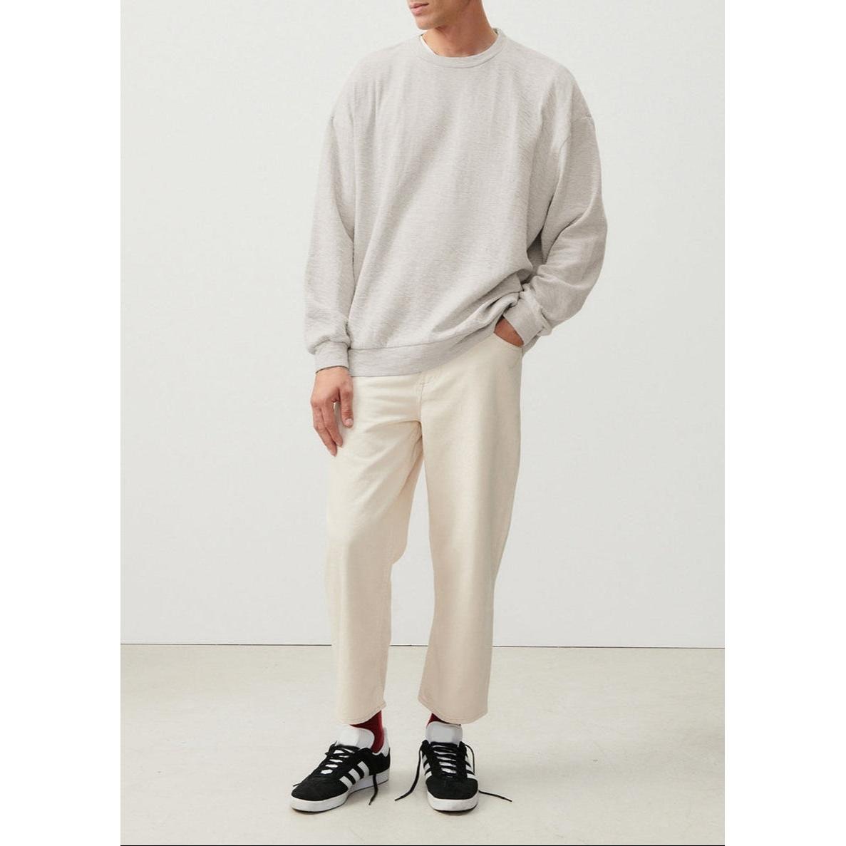 Pantalon 5 Poches Le Droit Cropped - Ecru - Homme