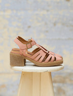 Sandales À Talon Céleste - Rose - Femme