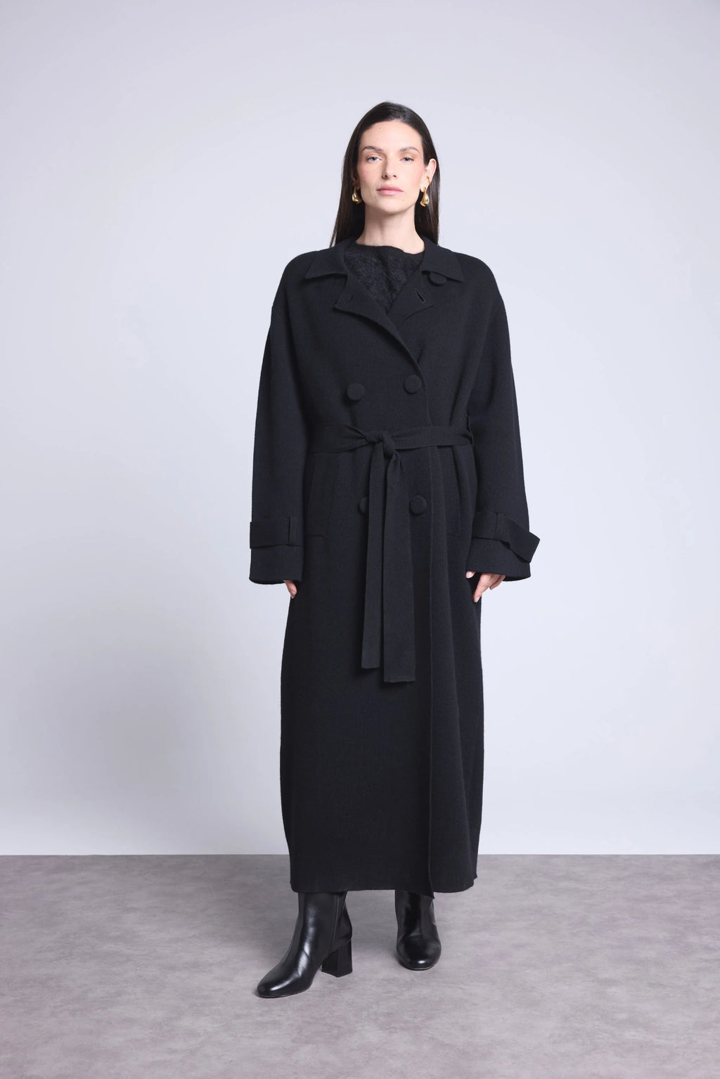 Abrigo Trench Melinda - Negro - Mujer