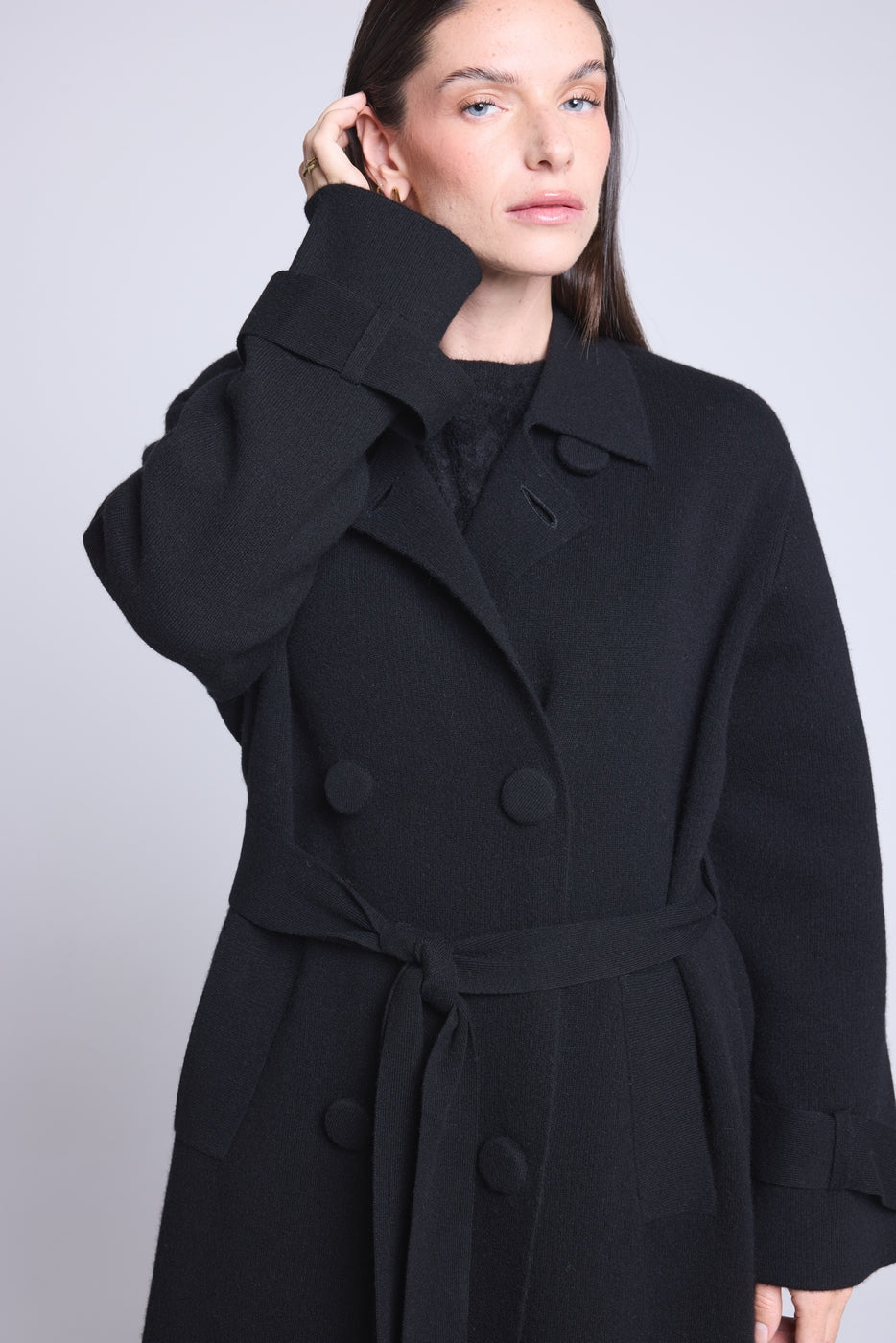 Abrigo Trench Melinda - Negro - Mujer