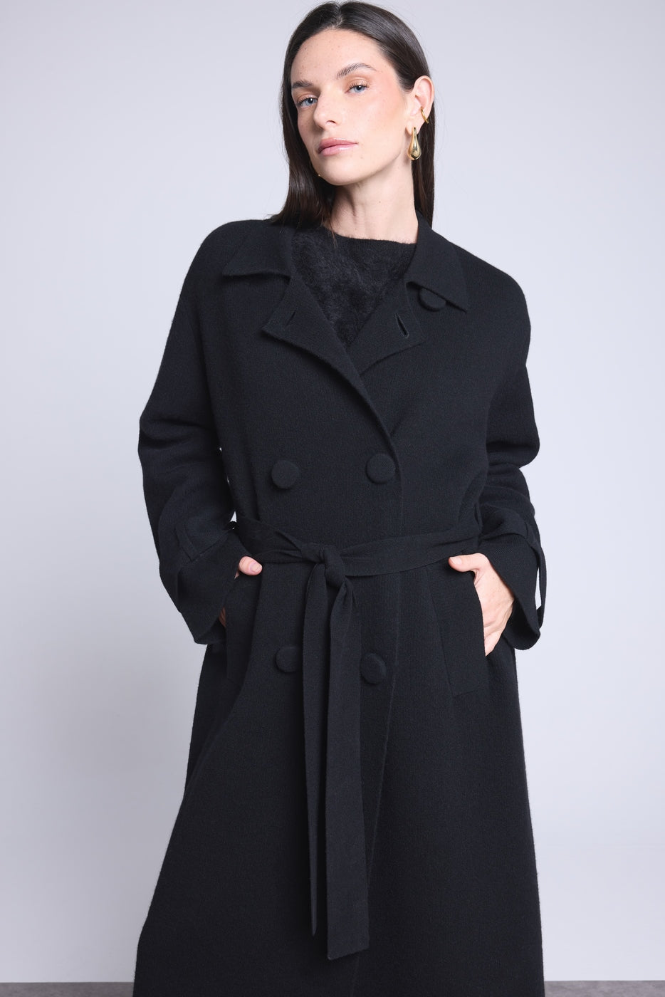 Melinda Trench Coat - Black - Women