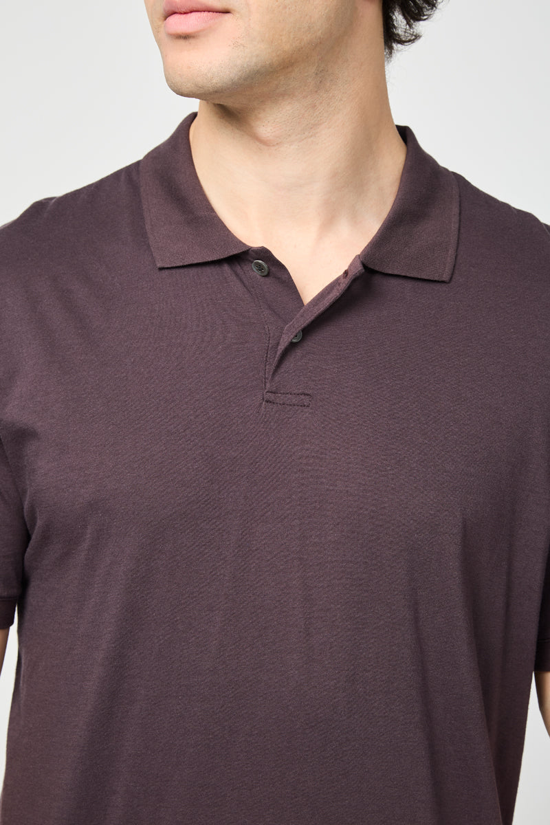 Polo Elevated Lotus Jsy - Figue - Homme