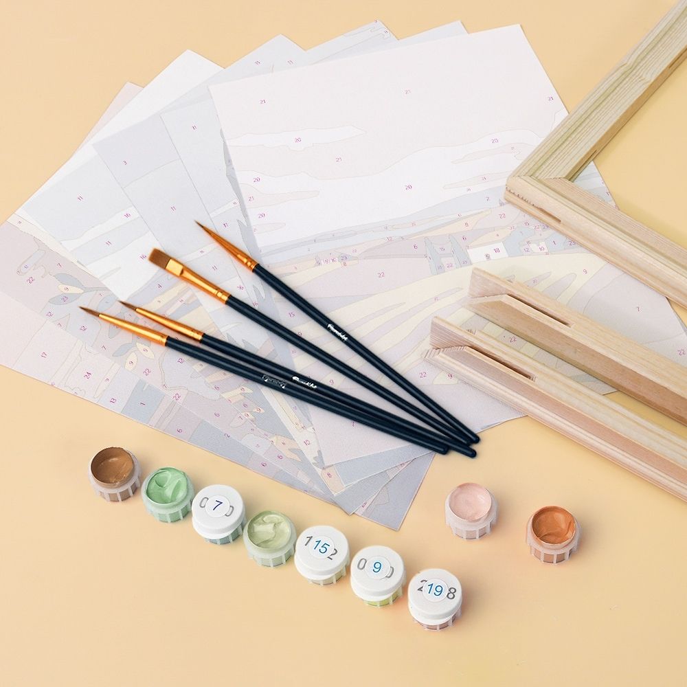 Mini Paint By Numbers 15X20Cm (6 Pieces) - Classic Tuscany