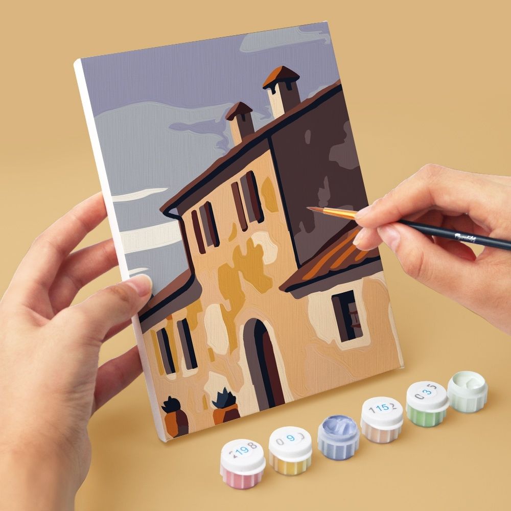 Mini Paint By Numbers 15X20Cm (6 Pieces) - Classic Tuscany