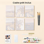 Mini Paint By Numbers 15X20Cm (6 Pieces) - Classic Tuscany