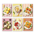 Mini Paint By Numbers 15X20Cm (6 Pieces) - Summer Treats