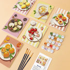 Mini Paint By Numbers 15X20Cm (6 Pieces) - Summer Treats