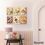 Mini Paint By Numbers 15X20Cm (6 Pieces) - Summer Treats