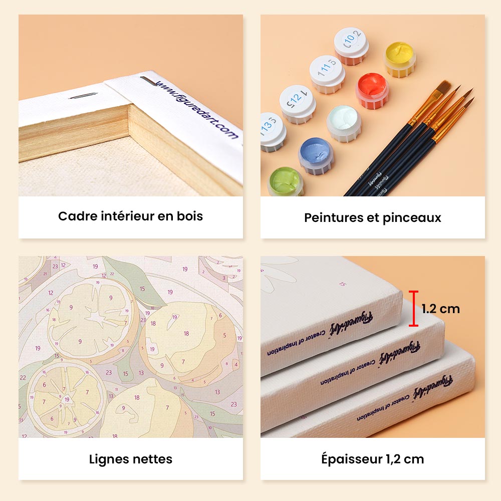 Mini Paint By Numbers 15X20Cm (6 Pieces) - Summer Treats