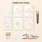 Mini Paint By Numbers 15X20Cm (6 Pieces) - Summer Treats
