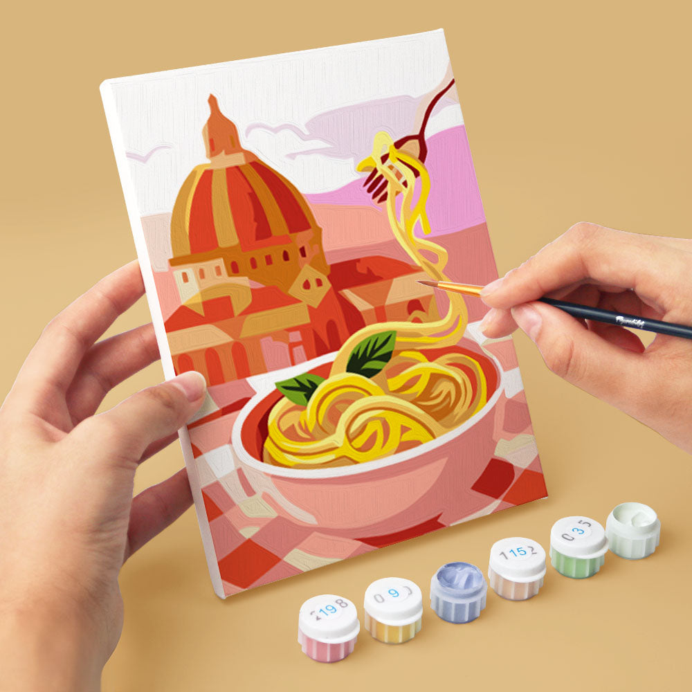 Mini Paint by Numbers 15X20Cm (6 Pieces) - Mediterranean Escape