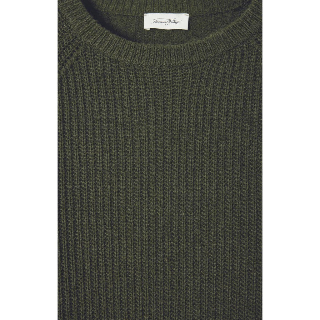 Round-Neck Bubble Jumper - Algue Chine Noir - Men