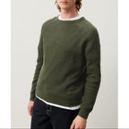 Round-Neck Bubble Jumper - Algue Chine Noir - Men
