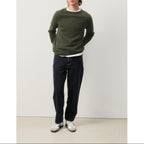 Round-Neck Bubble Jumper - Algue Chine Noir - Men
