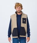Chaleco con cremallera Midland Burrito - Caqui - Hombre