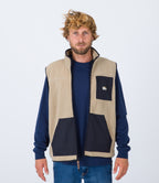 Chaleco con cremallera Midland Burrito - Caqui - Hombre