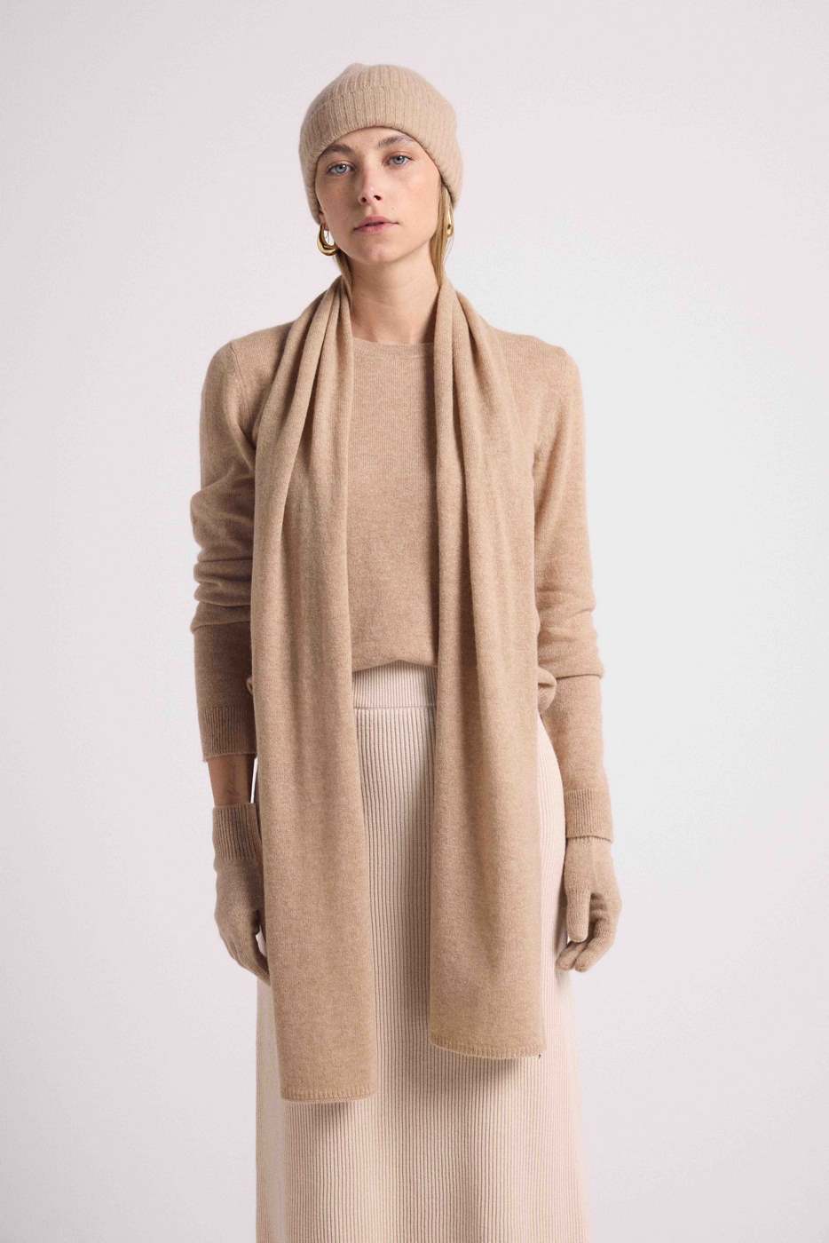 Kaschmirschal Stola – New Beige Crème – Unisex