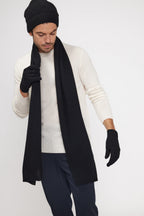 Cashmere Stole Scarf - Black