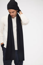 Cashmere Stole Scarf - Black
