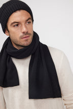 Cashmere Stole Scarf - Black