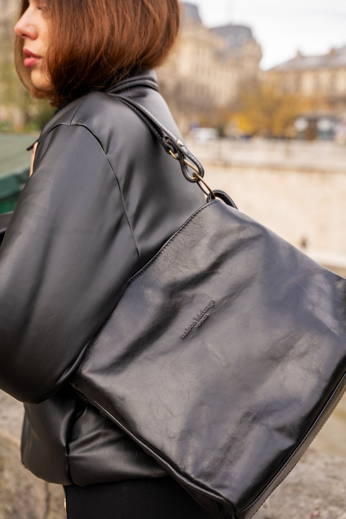 Borsa a tracolla Malia - Nera