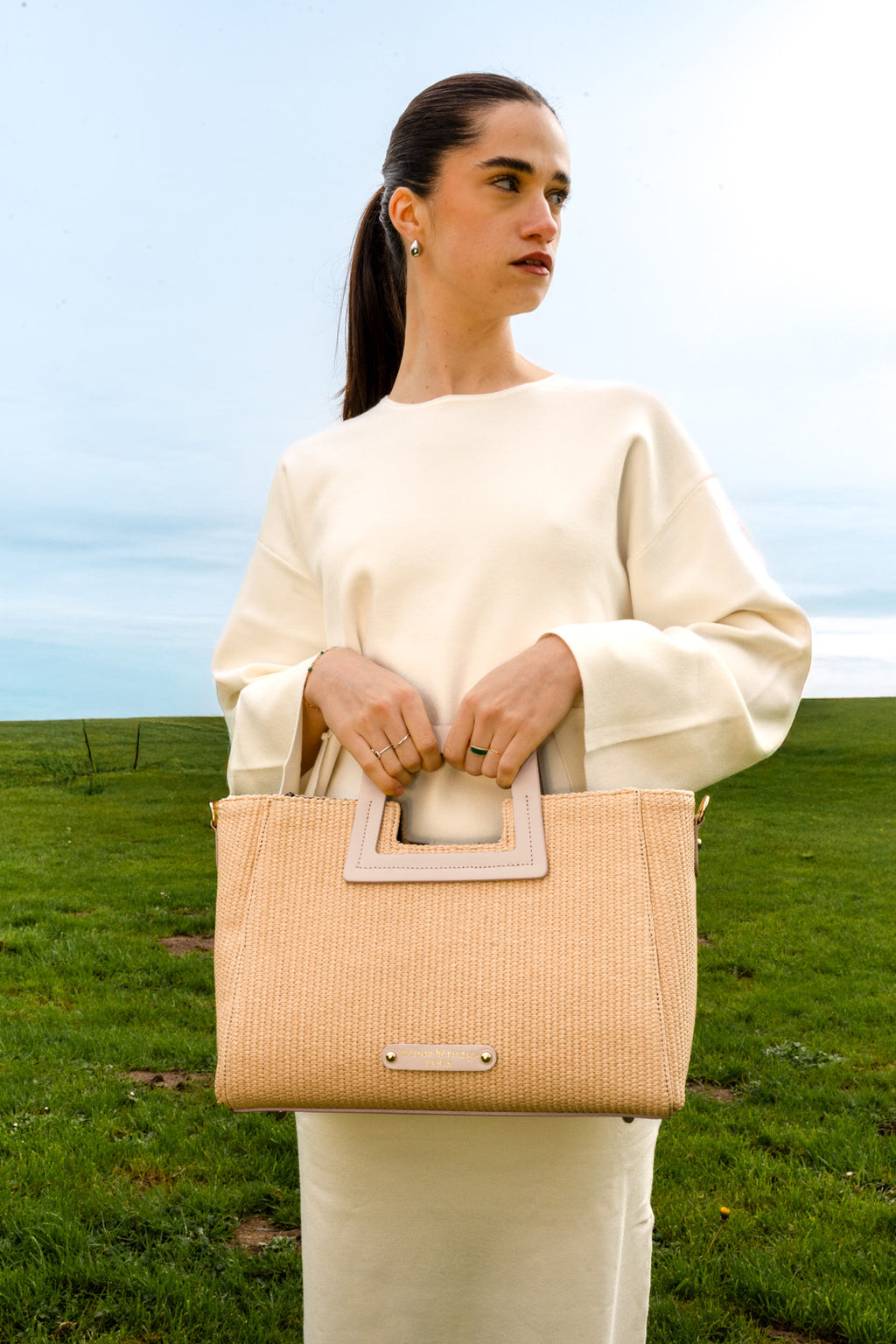 Sac À Main Jane Paille - Beige