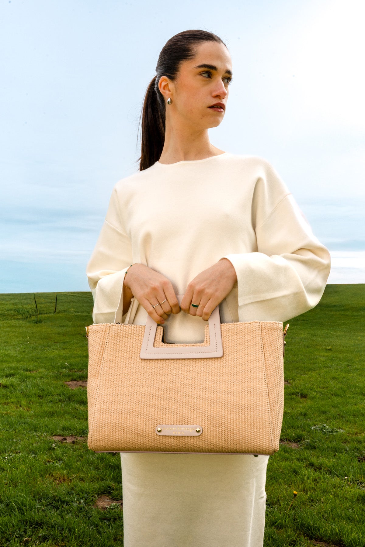 Sac À Main Jane Paille - Beige