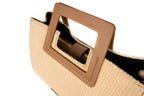 Jane Straw Handbag - Camel