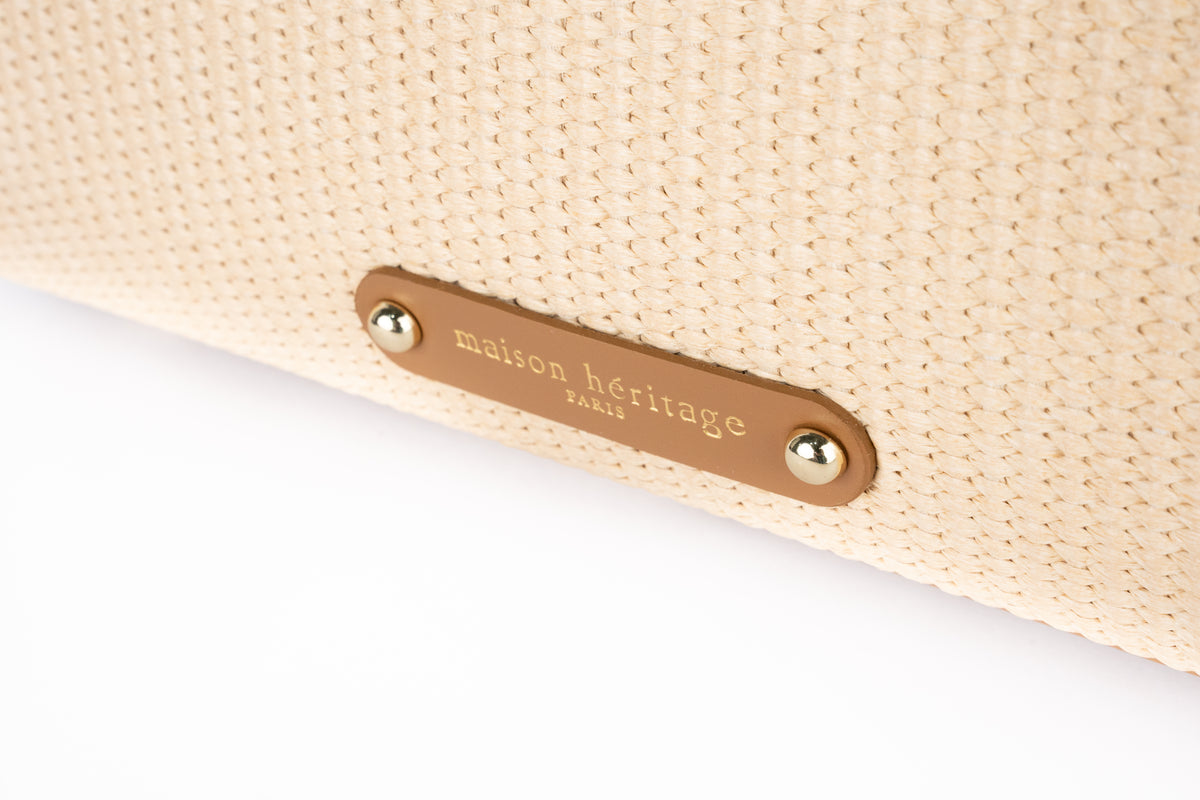 Jane Straw Handbag - Camel