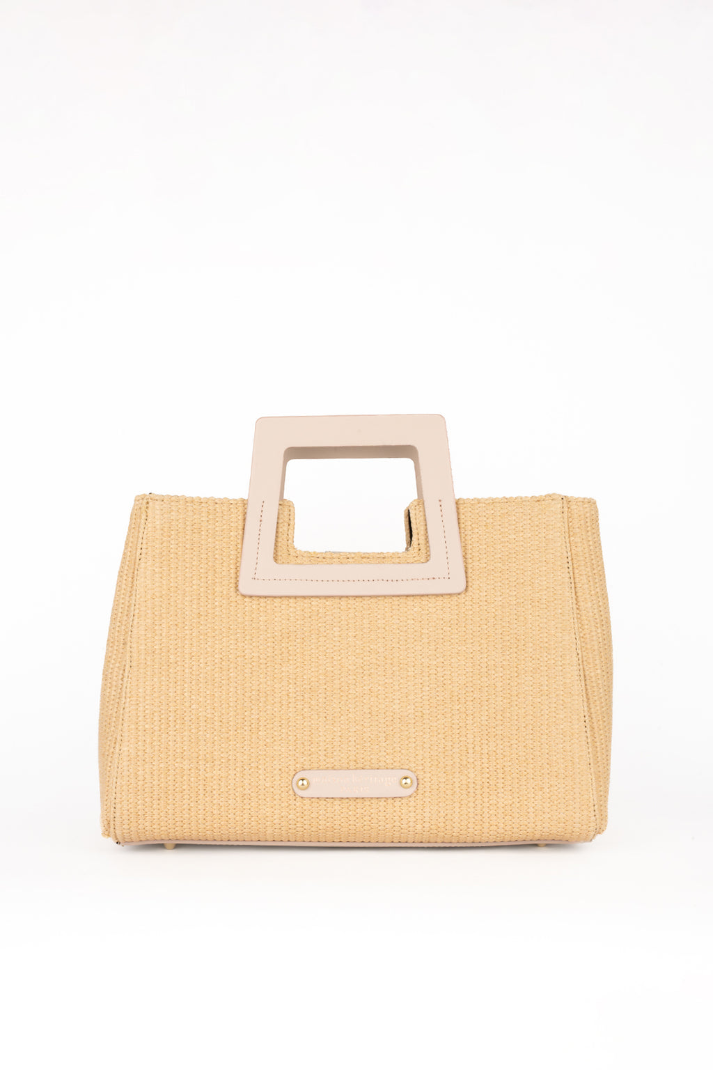 Jini Paille Straw Handbag - Beige