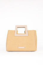 Jini Paille Straw Handbag - Beige