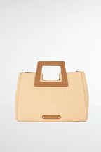 Jini Straw Handbag - Camel
