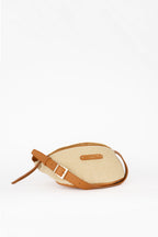 Rachel Straw Belt Bag - Camel