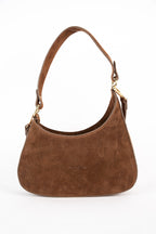 Bolso de hombro Aline Suede - Marrón
