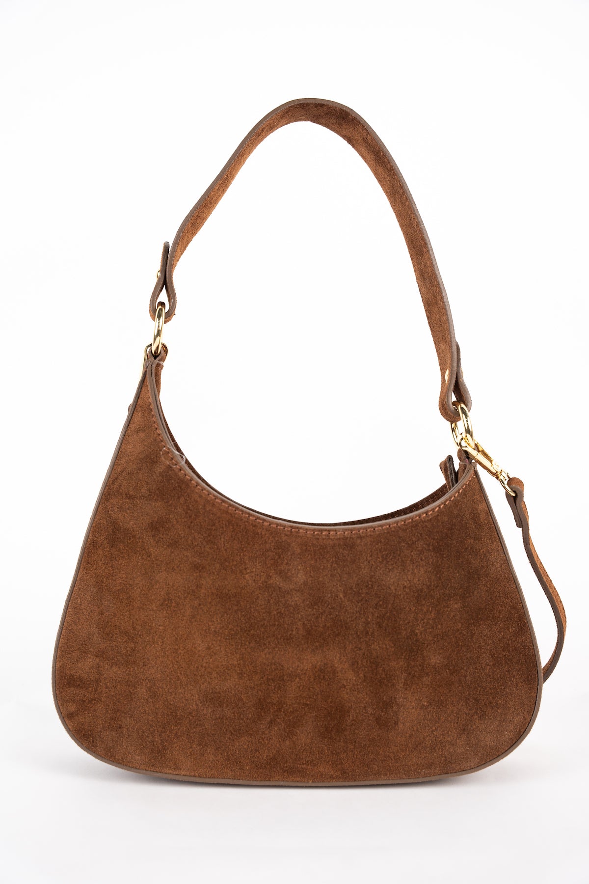 Bolso de hombro Aline Suede - Marrón