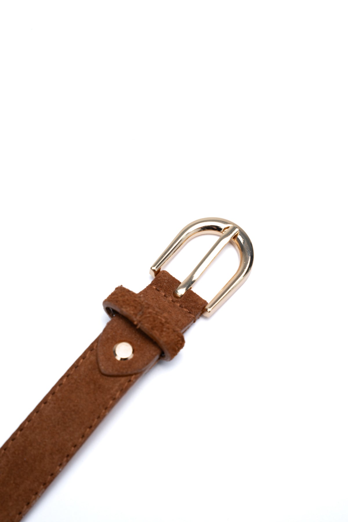 Cintura Avanti Suede - Cammello